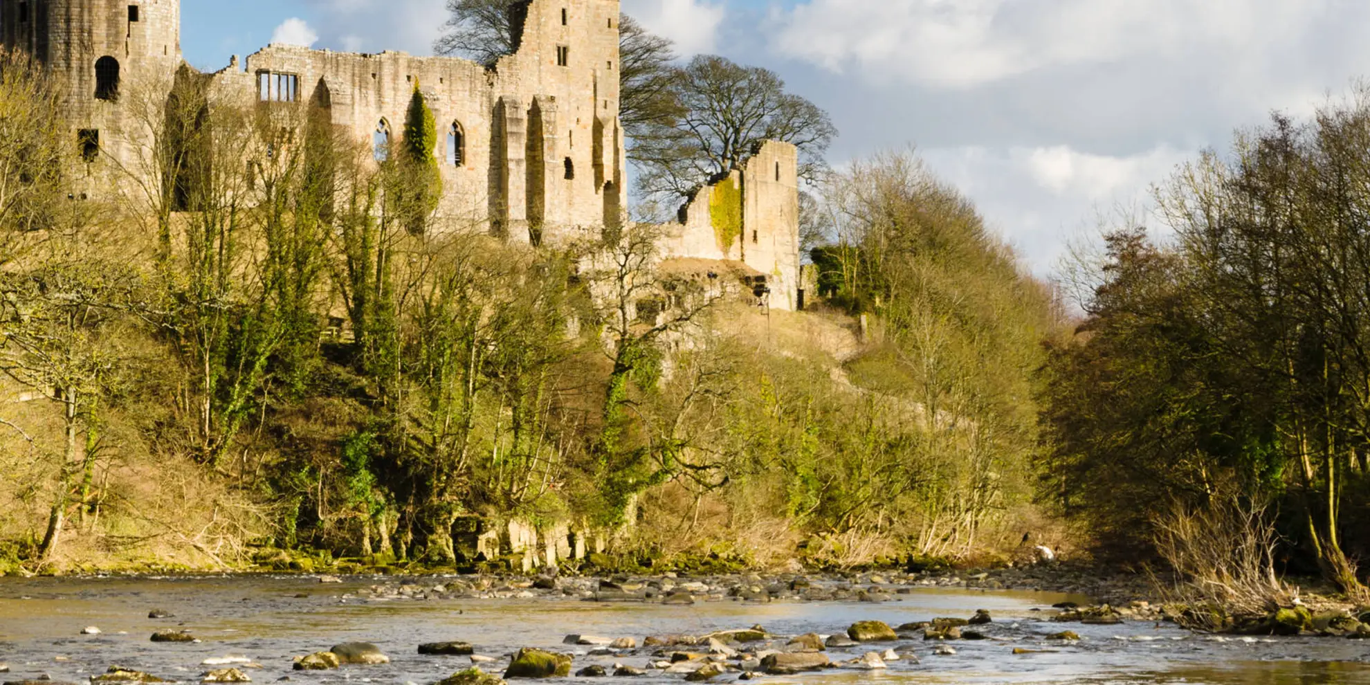 Barnard Castle - River Tees and Egglestone Abbey | County Durham | Eng