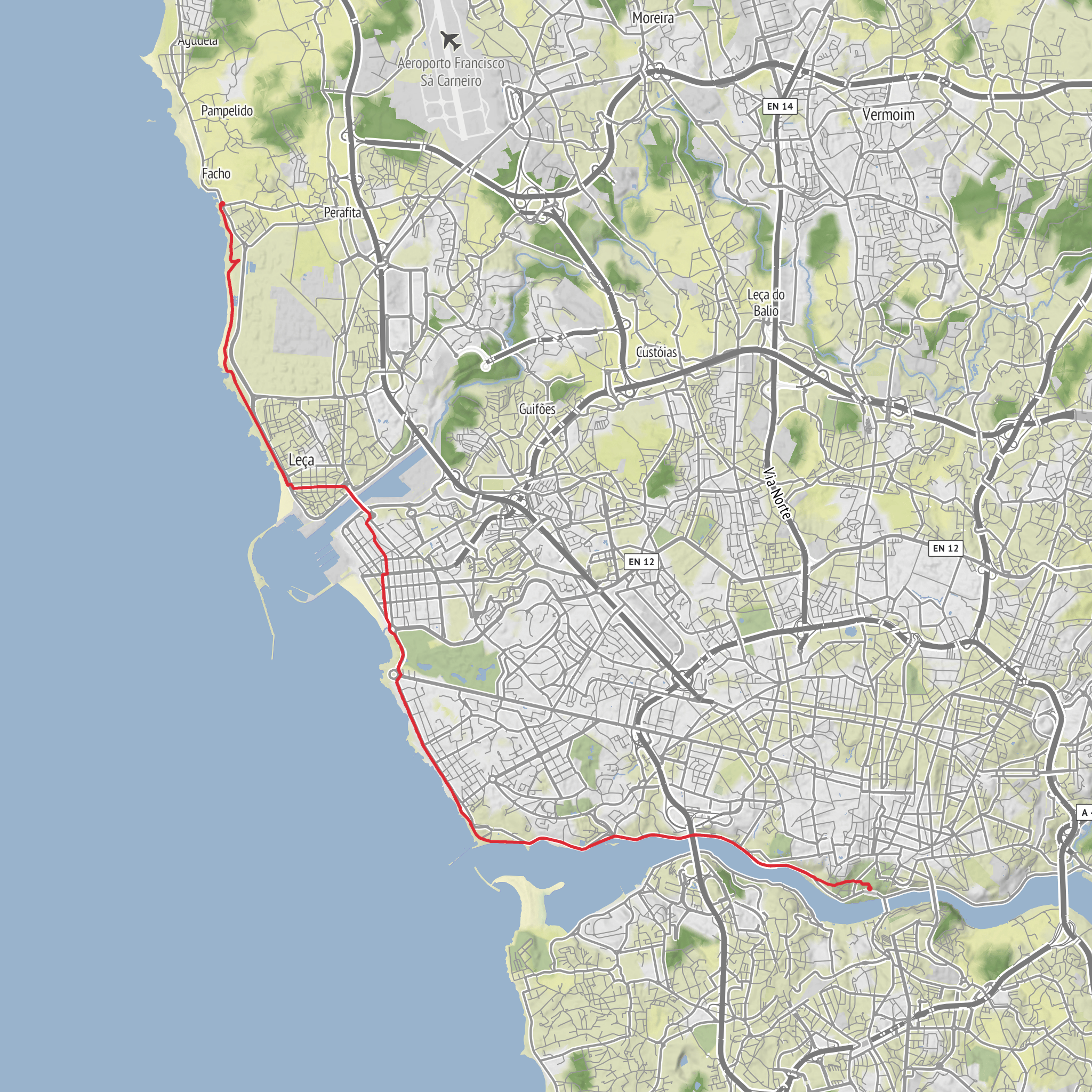 Hike from Porto mobile static map