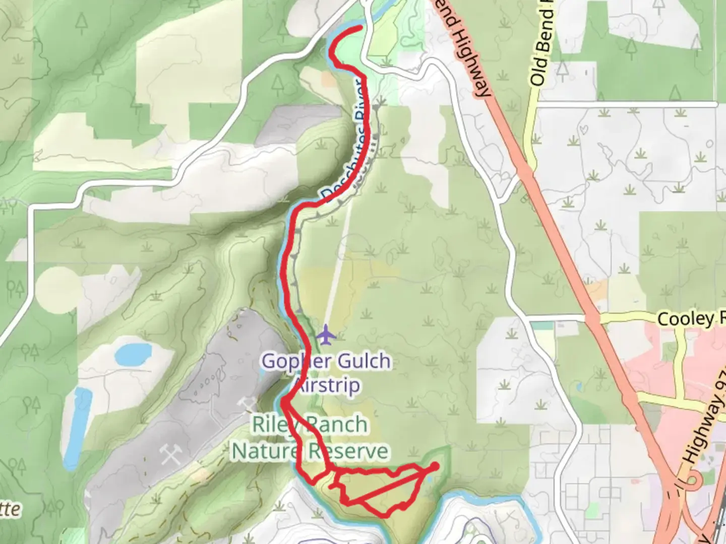 An image depicting the trail Juniper and Deschutes River Loop Trail and its surrounding area.
