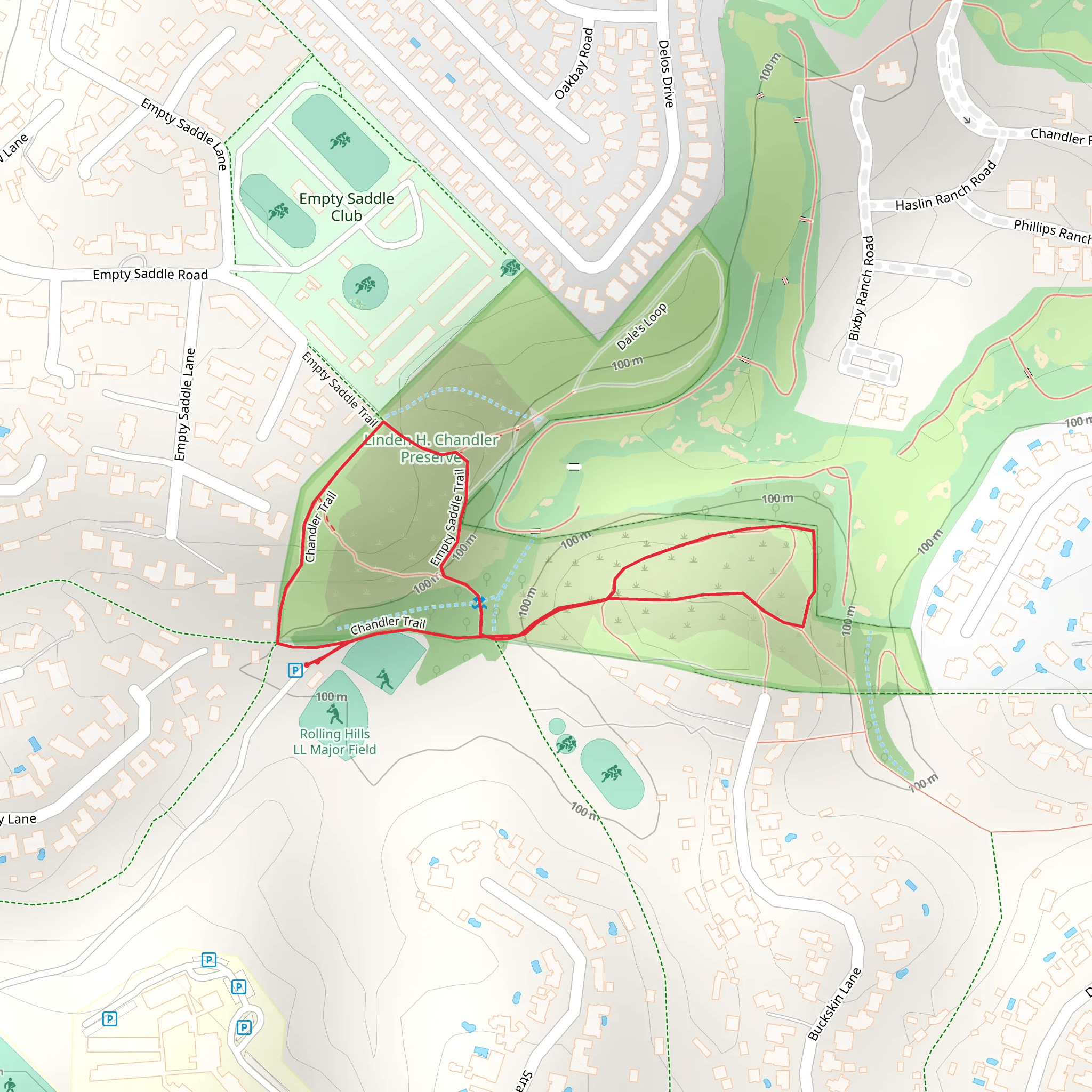 Linden H Chandler Preserve Loop mobile static map
