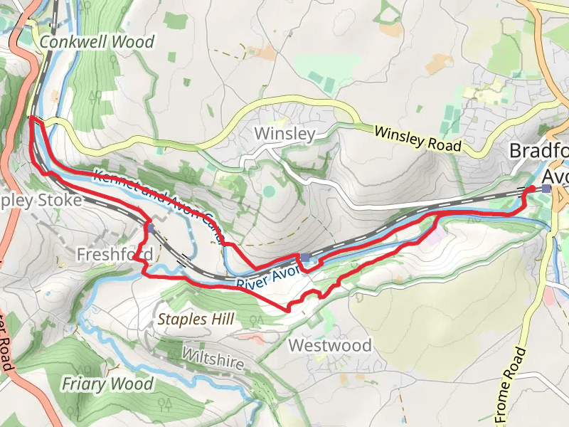 Becky Addy Wood, Kennet and Avon Canal and River Avon