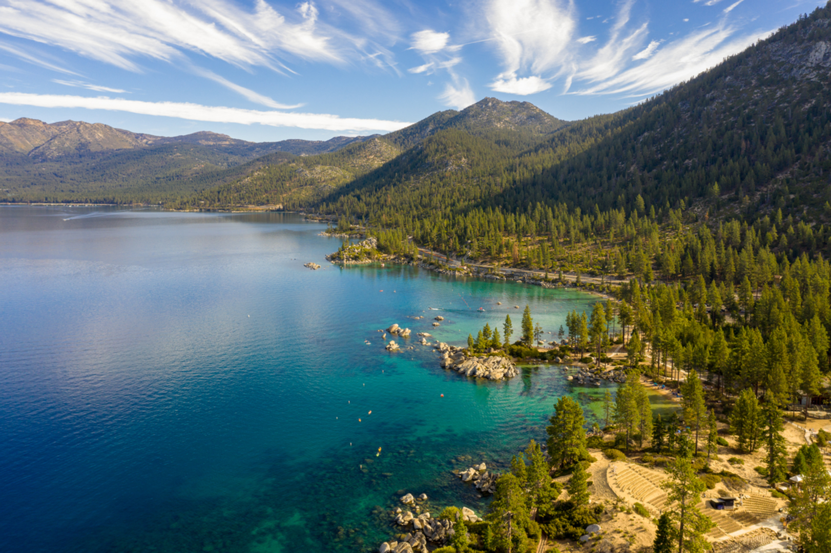 An image depicting the trail Tahoe Mountain via Valley View and Devron Connector Trail and its surrounding area.