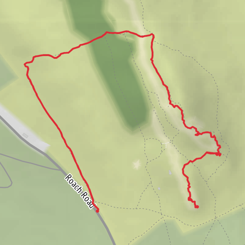 A map preview of the recording Staffordshire Moorlands Walking.