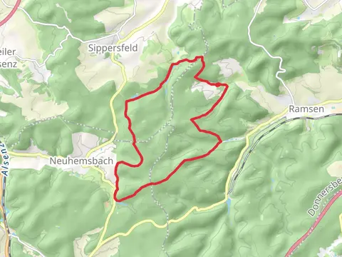 Mühlenweiher, Schnepfberg, Billesweiher Loop via Primmtal Wanderweg Nr 5