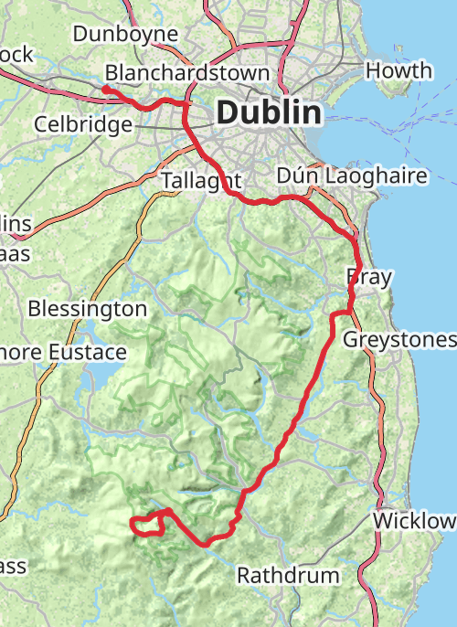 Lugnaquilla from Baravore mobile static map