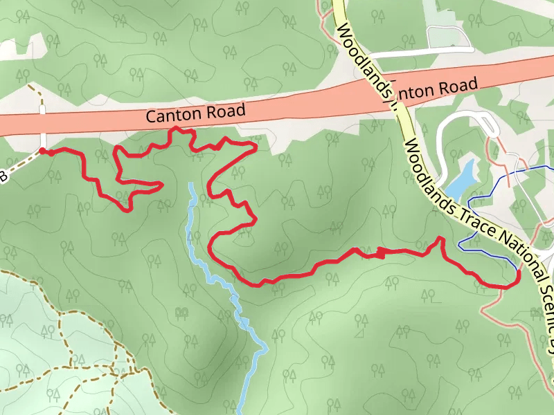 Central Hardwoods Scenic Trail Out and Back