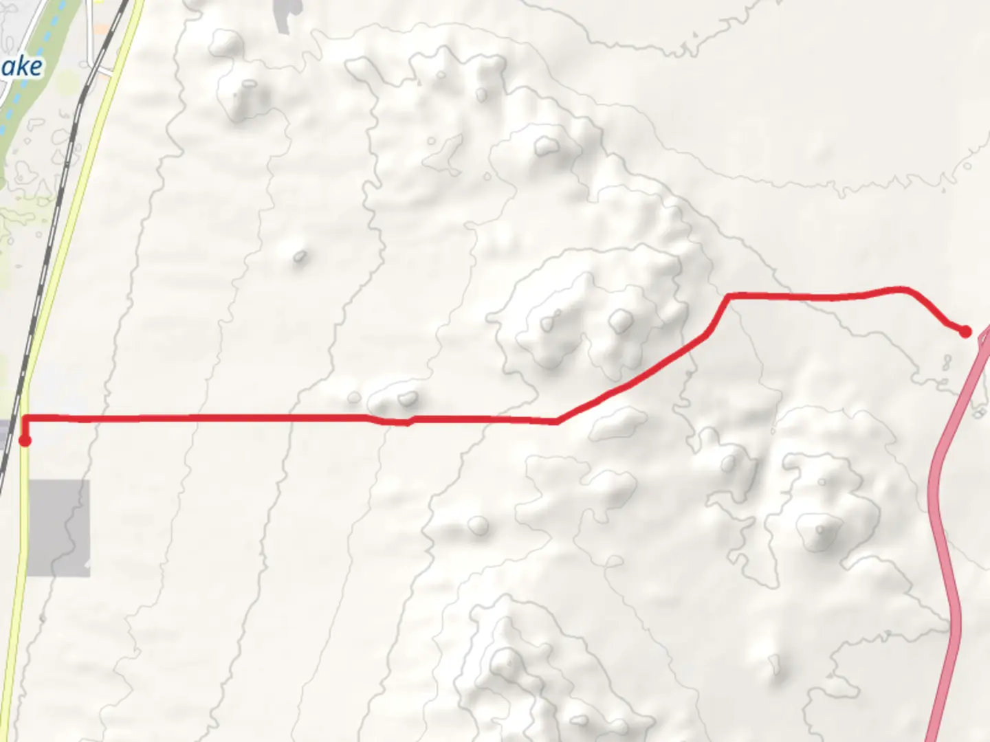 An image depicting the trail Cardigan Road and its surrounding area.