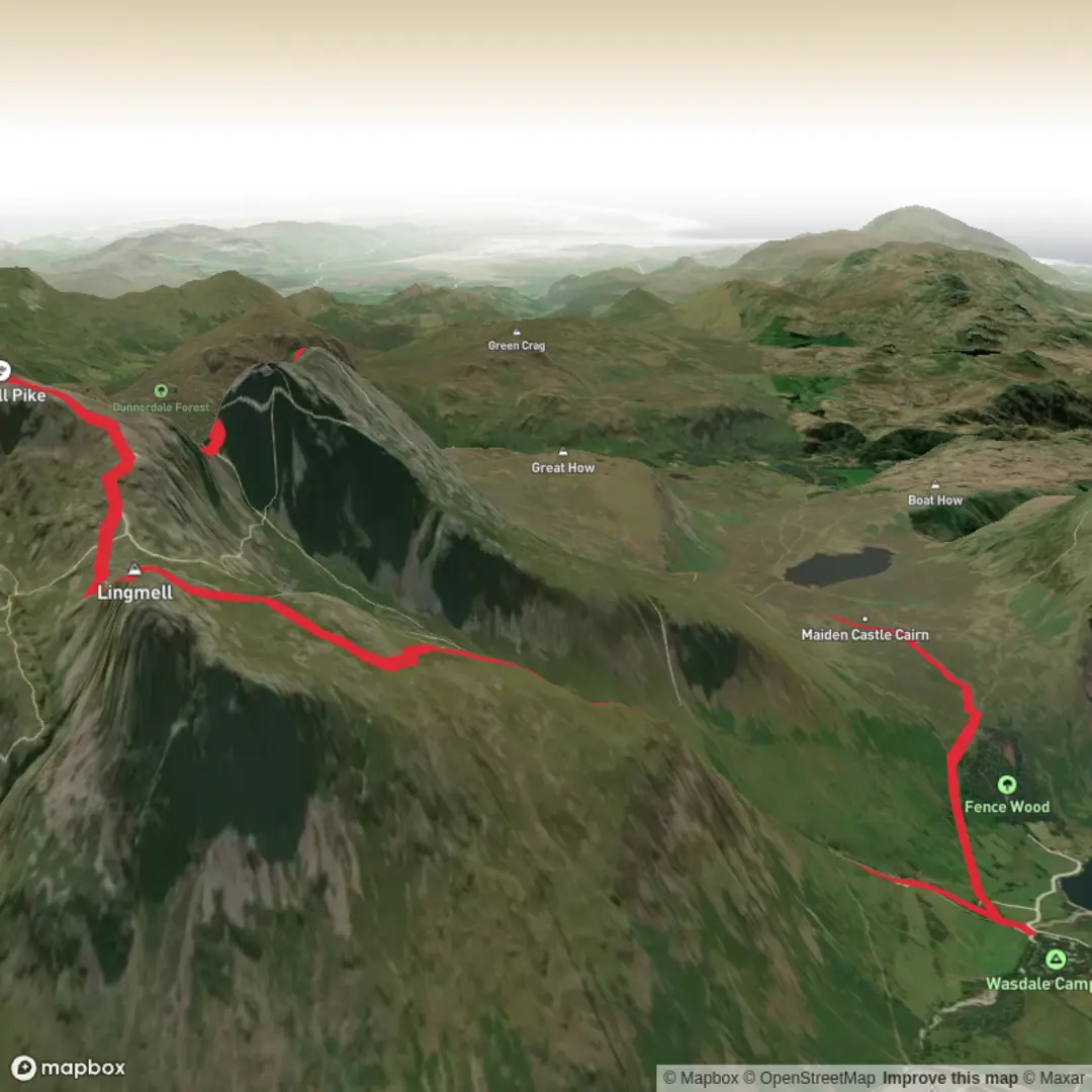 An image depicting the trail The Scafel Group and its surrounding area.