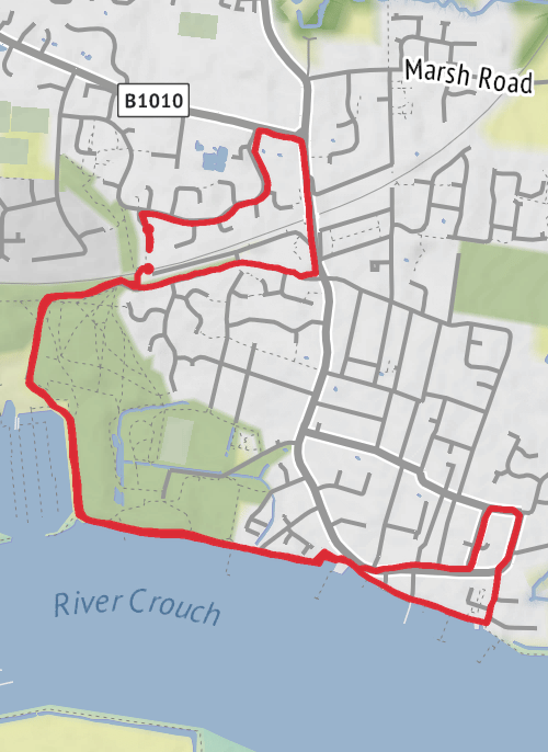 Maldon Running mobile static map