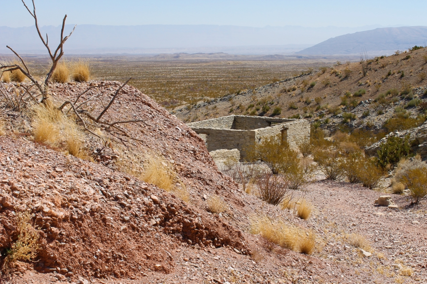 An image depicting the trail Dominguez Spring Trail and its surrounding area.
