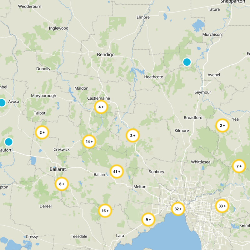 Macedon Ranges Static Map