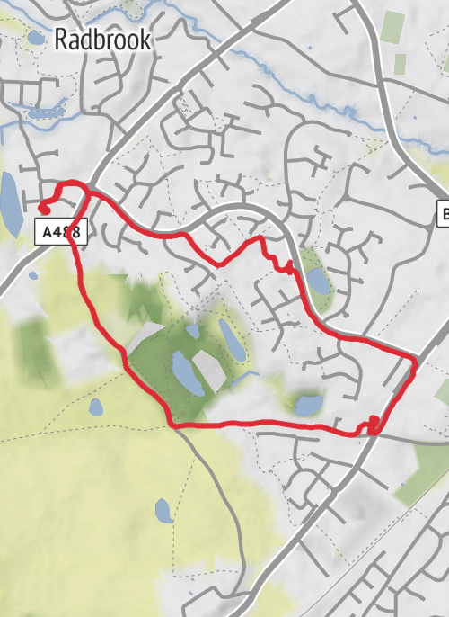 Shropshire Walking mobile static map