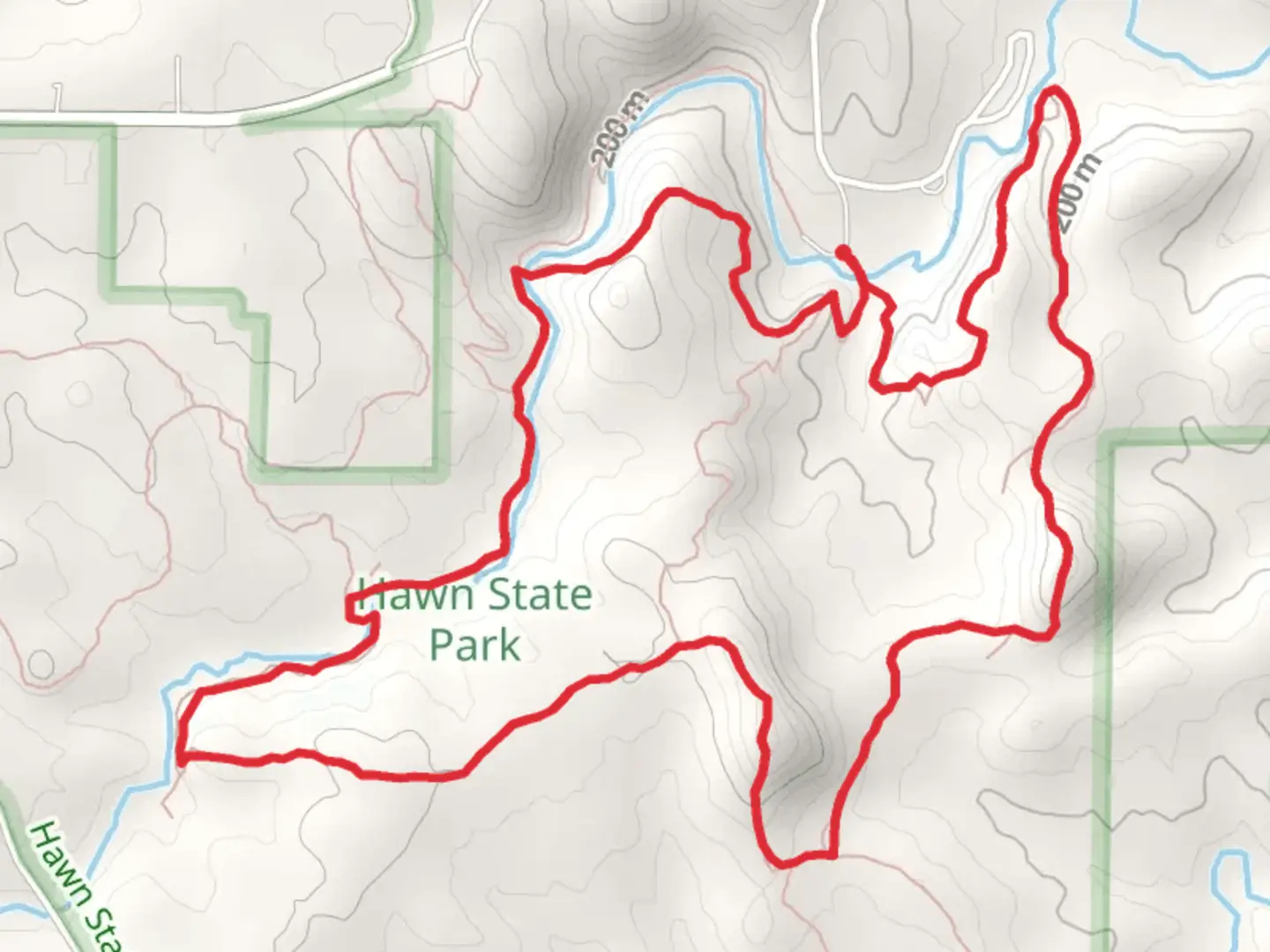 An image depicting the trail Whispering Pine Trail and Whispering Pine Trail - North Loop and its surrounding area.