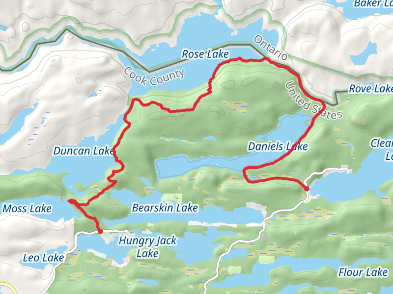 Caribou Rock and Clearwater Daniels Lake Trail