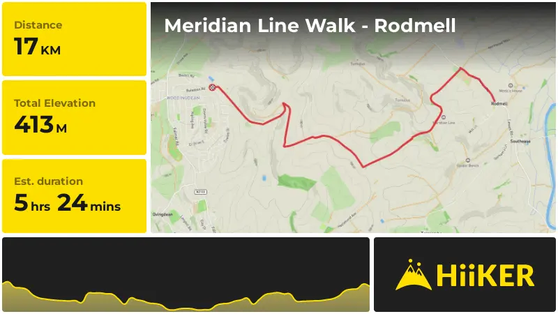 | Meridian Line Walk - Rodmell