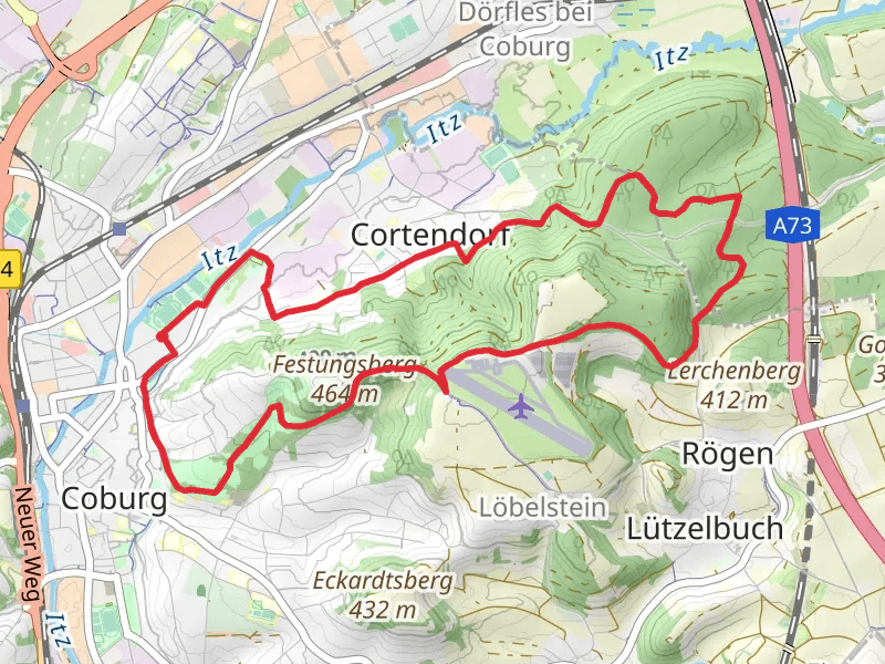 Rittersteich via Rollitour Coburg and Saar Schlesien Weg