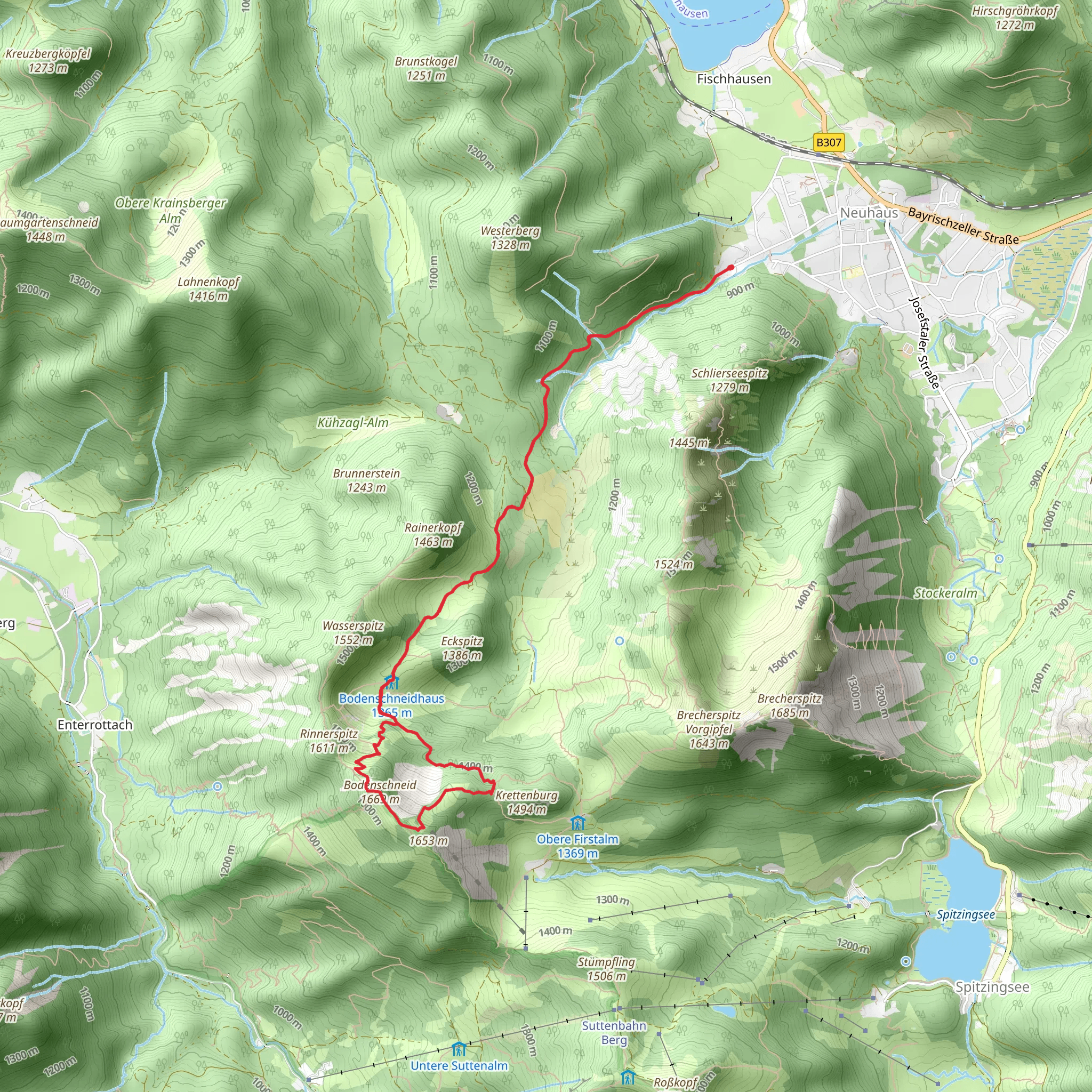 Bodenschneid via Sommerweg mobile static map