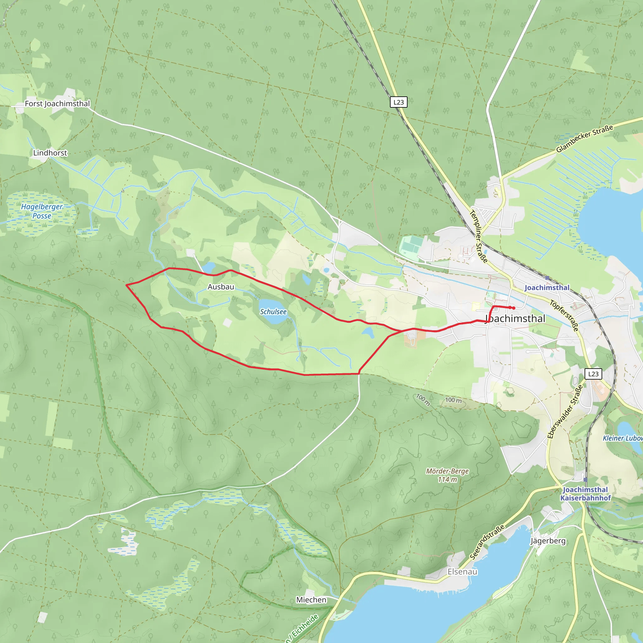 Rundweg Schulsee mobile static map