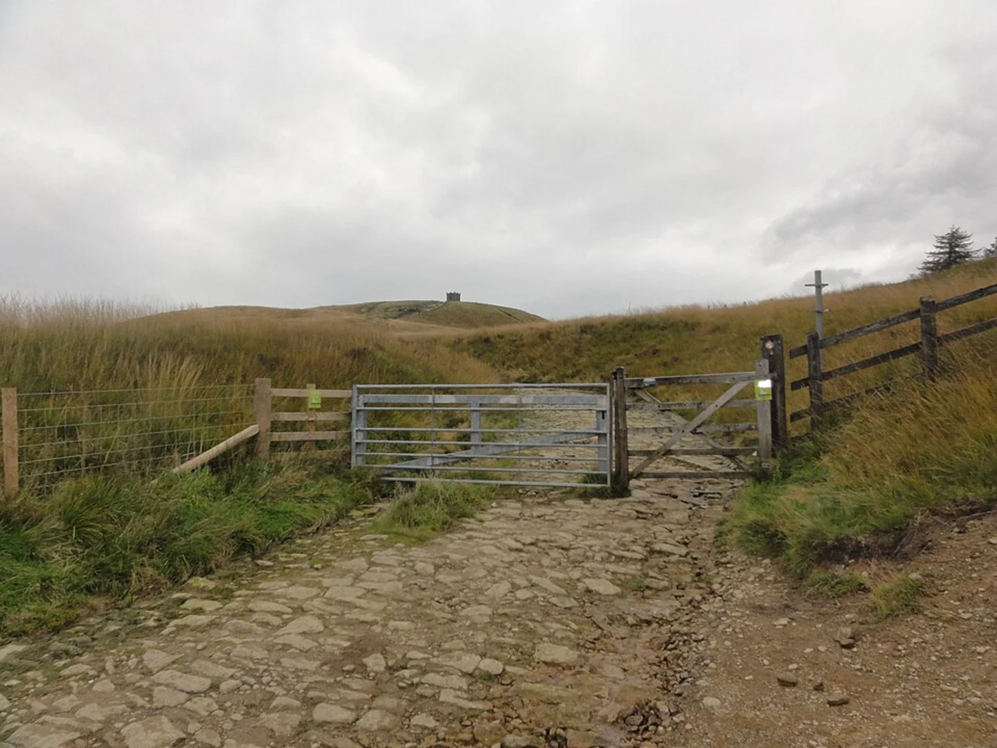 An image depicting the trail Rivington Pike and Gardens Loop and its surrounding area.