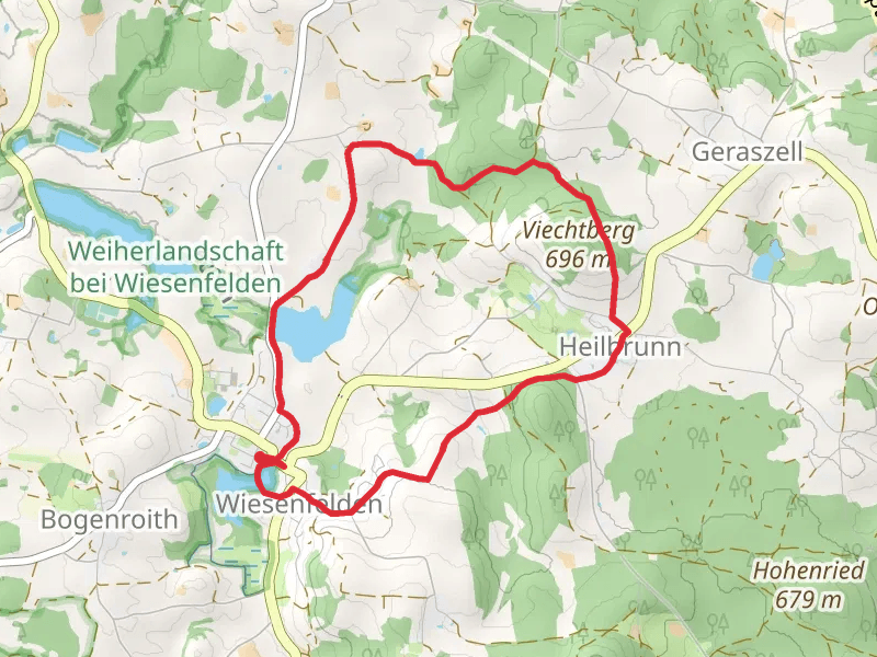 Beckenweiher and Neuweiher via Rundwanderweg 4