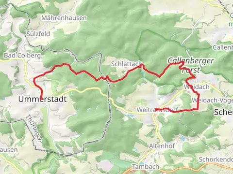 Ummerstadt to Weitramsdorf viaZweilaenderweg Rodachtal