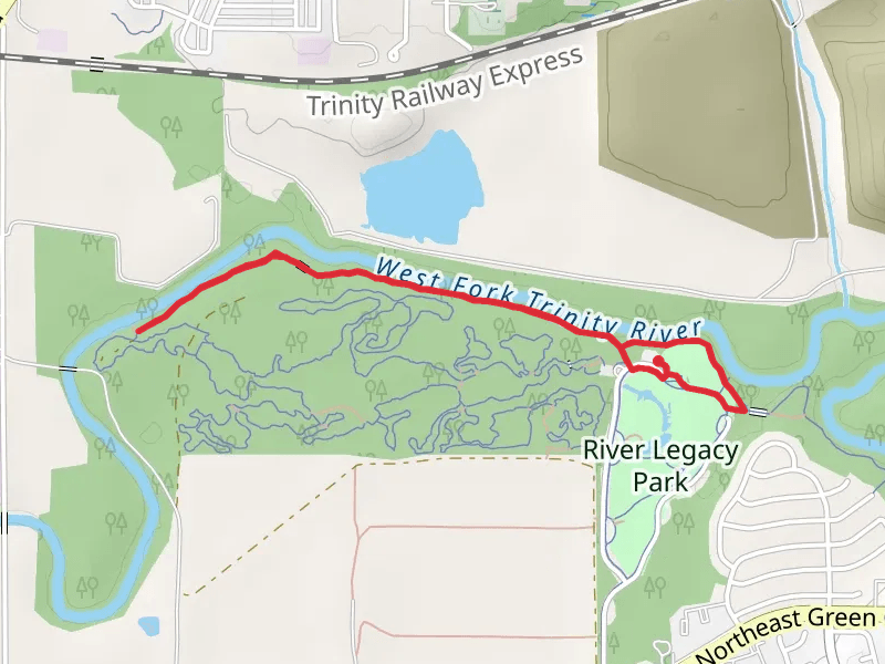 West Fork Trinity River Shore Walk - River Legacy Park