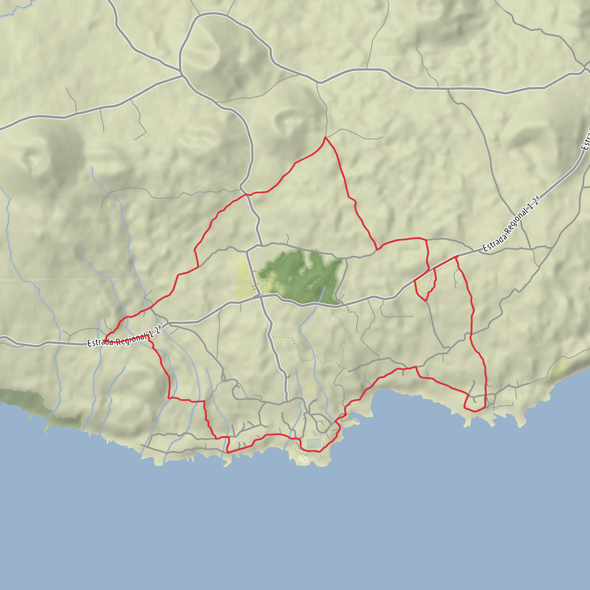 Calheta do Nesquim, Canadas and Fetais Loop mobile static map