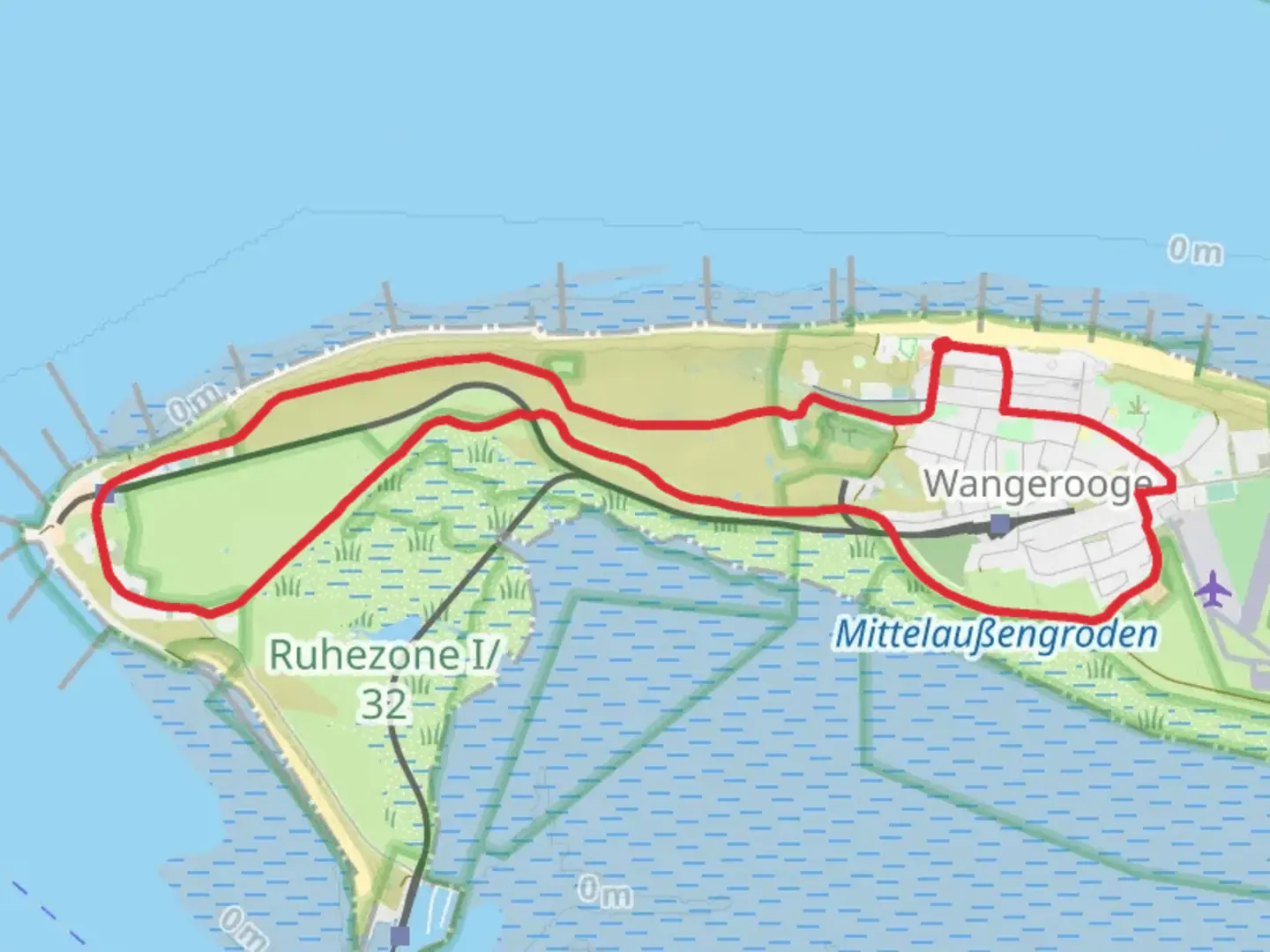 An image depicting the trail Straße zum Westen Loop and its surrounding area.