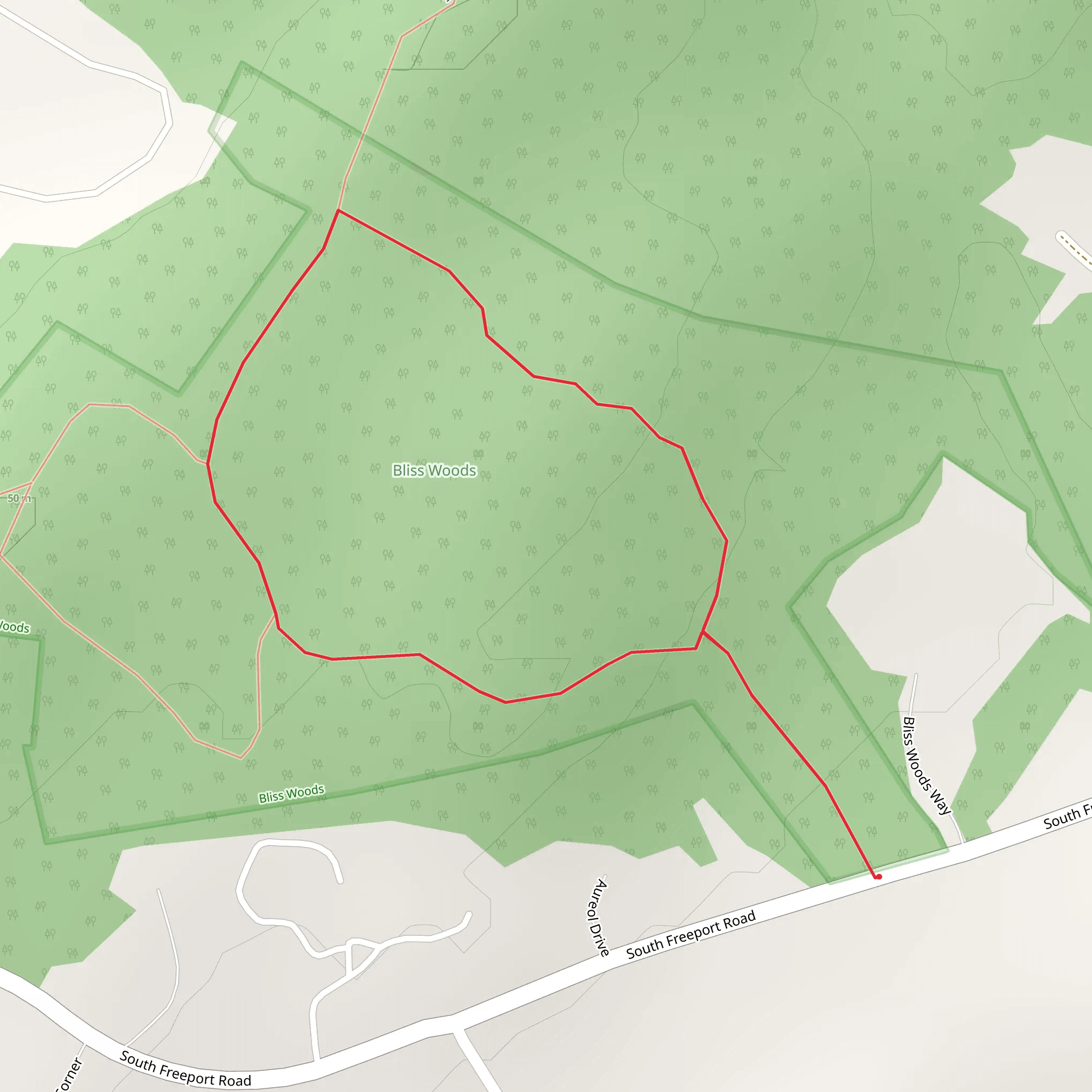 South Freeport Road Loop mobile static map
