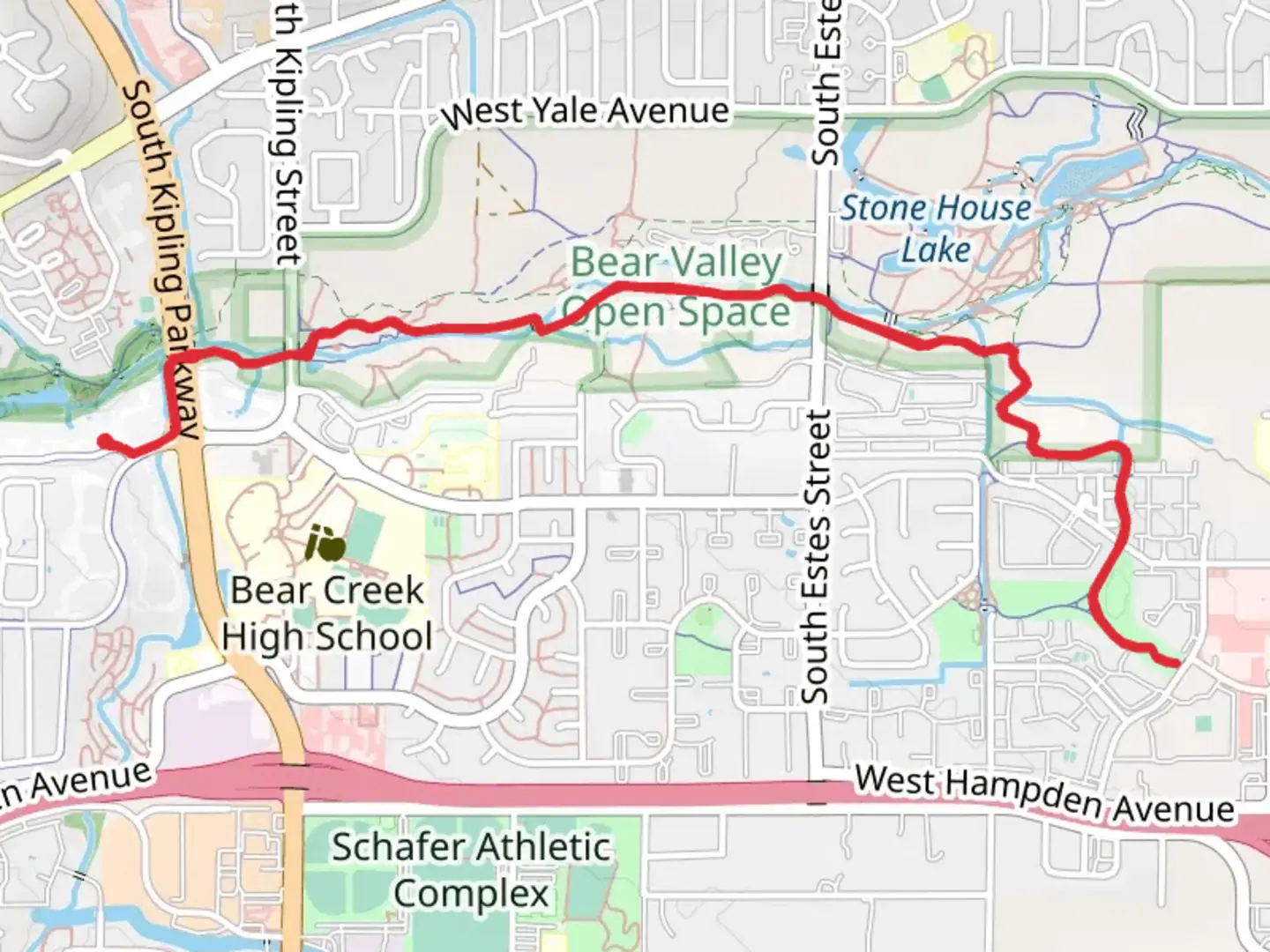 An image depicting the trail Sister City Trail and its surrounding area.