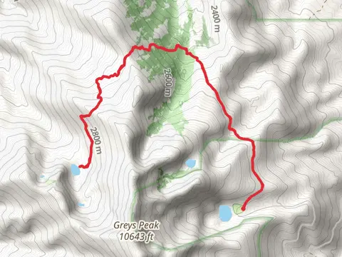 Greys Lake Trail Out and Back