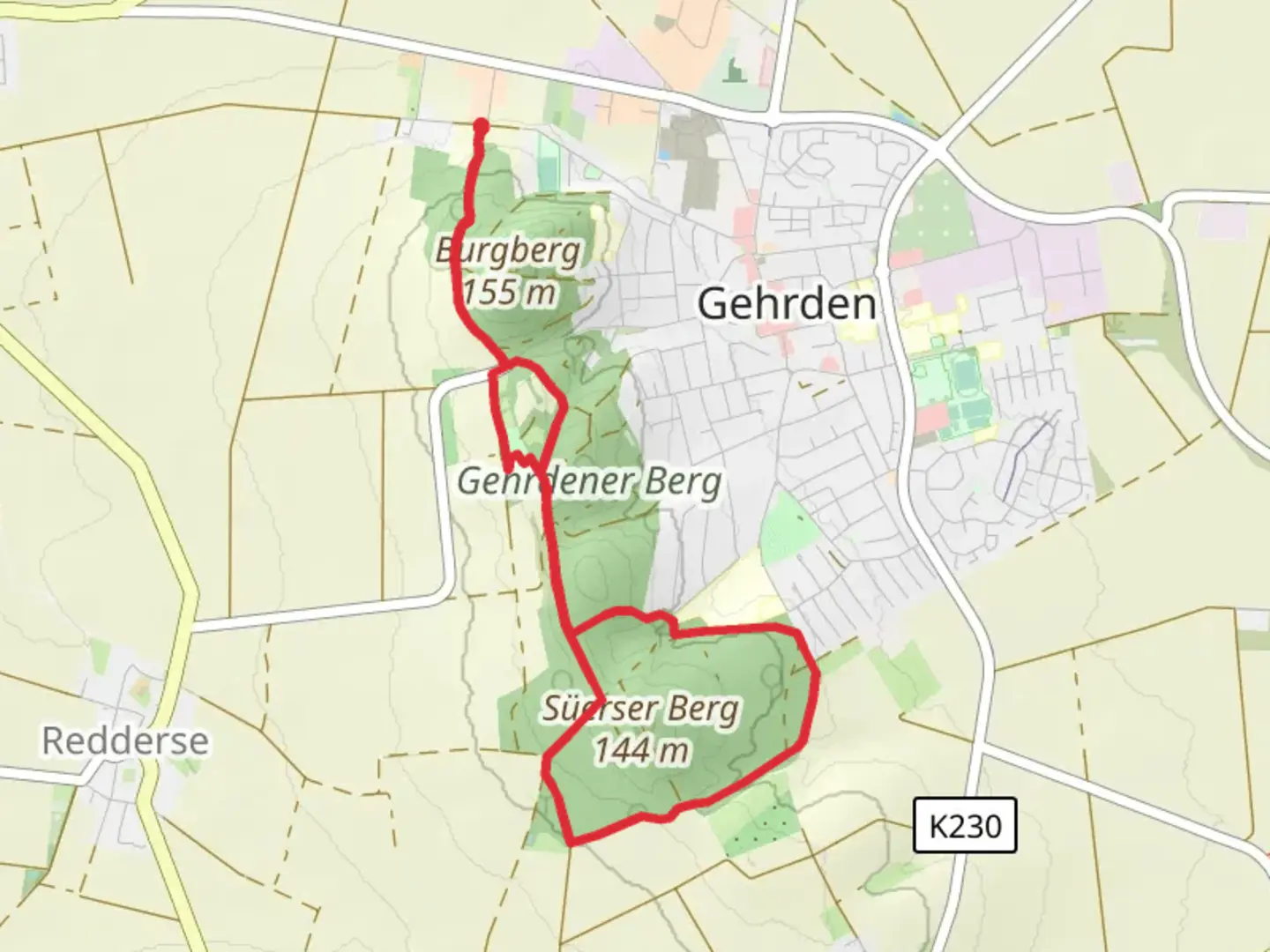 An image depicting the trail Park Niedersachsen, Kothnerberg and Suerser Berg Loop and its surrounding area.