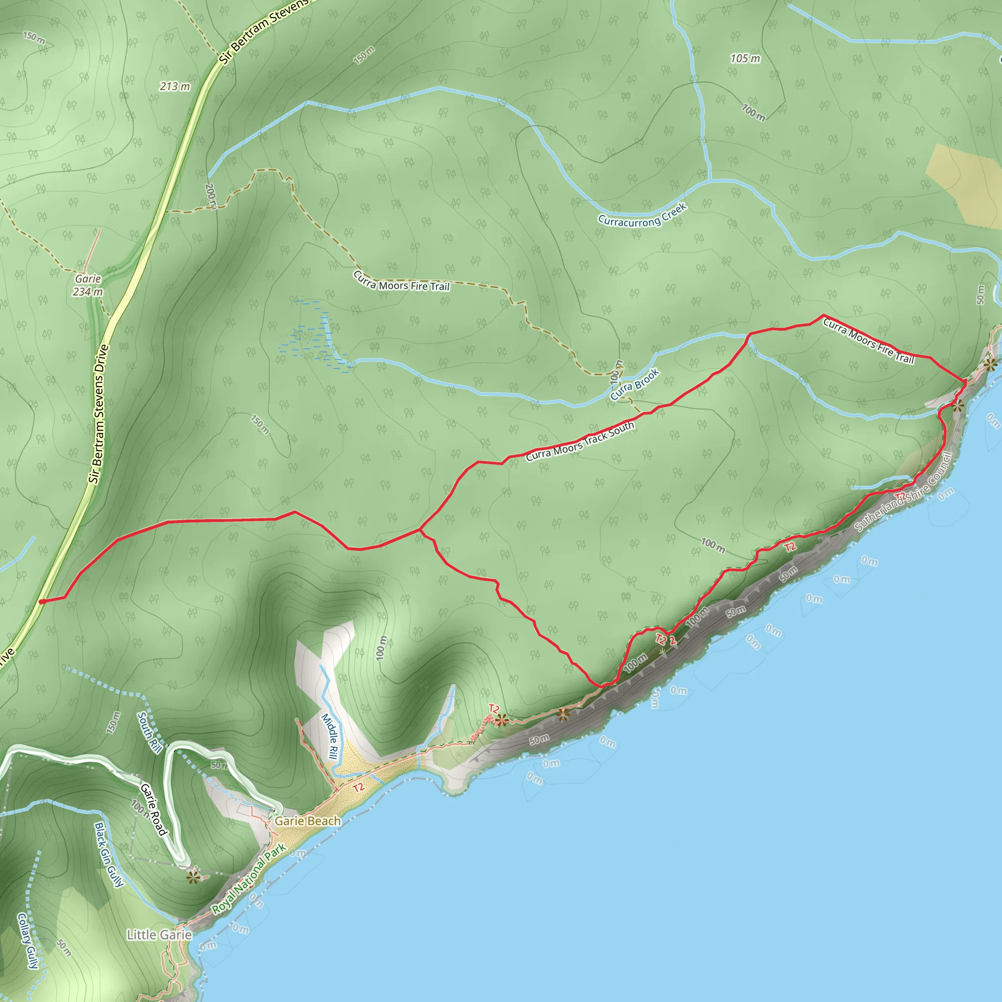 Curra Moors Loop Track mobile static map