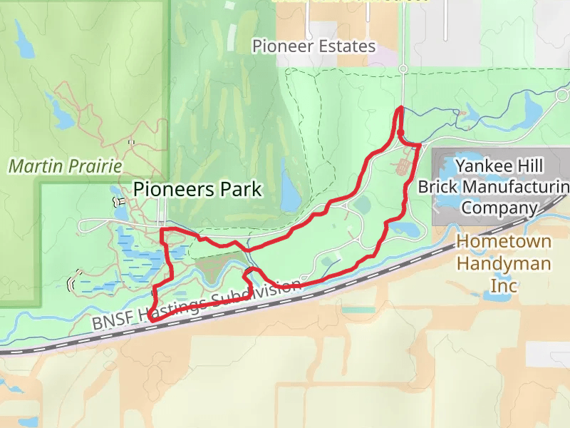 Prairie Corridor Loop Trail via Haines Branch