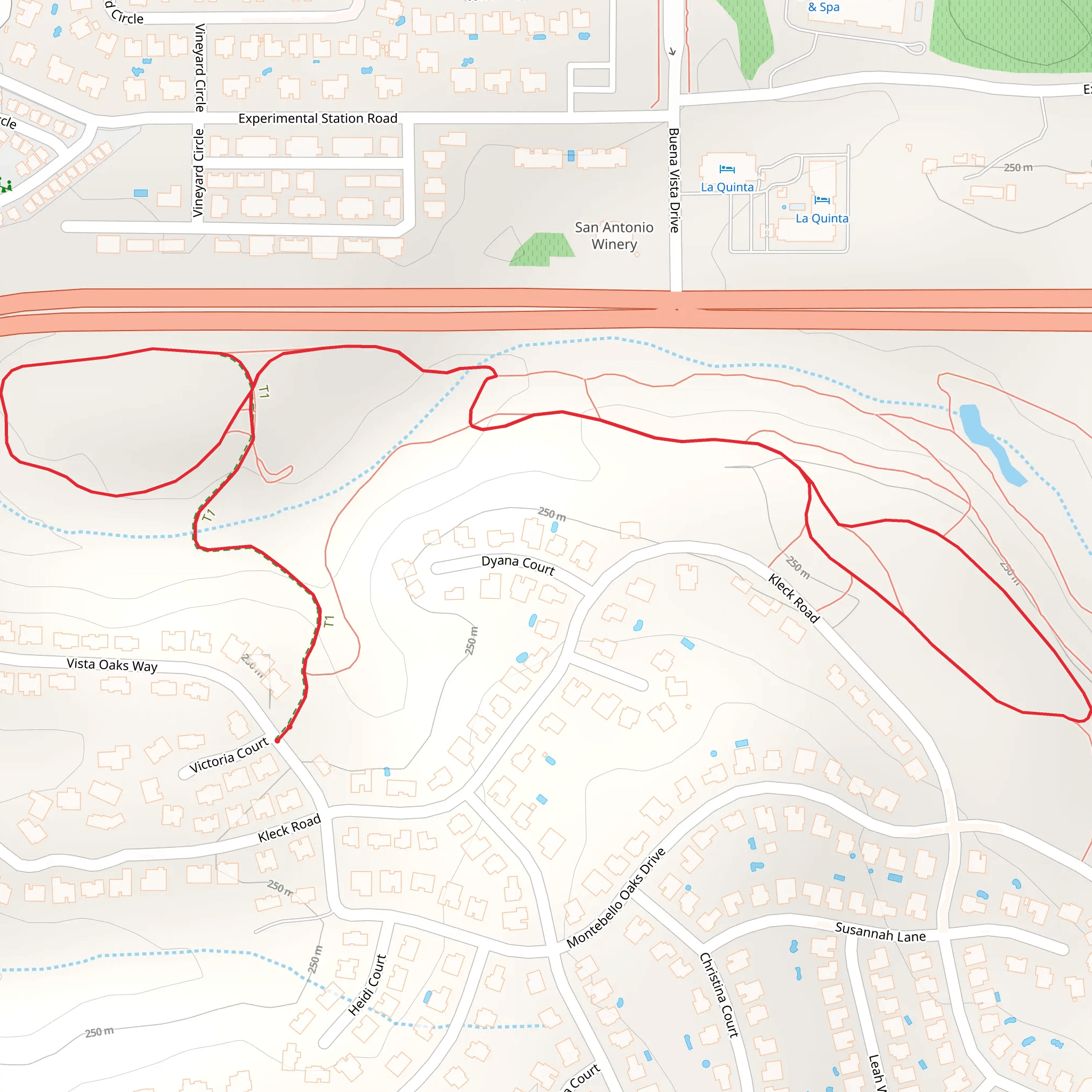 Vista Oaks Way Loop - North mobile static map