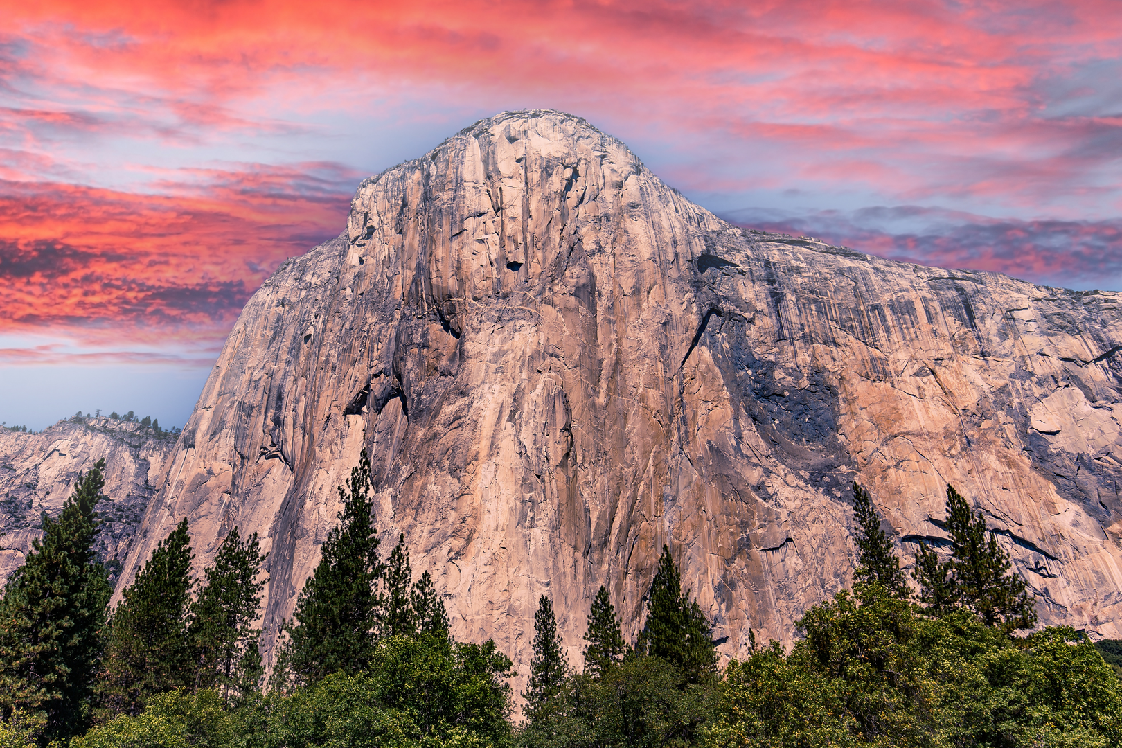 An image depicting the trail El Capitan from Tioga Pass Road and its surrounding area.