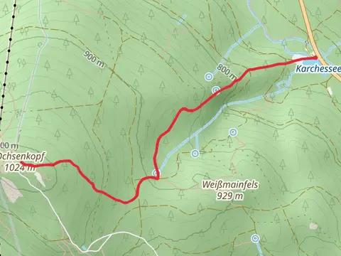 Ochsenkopf and Karchessee Walk via Quellenweg