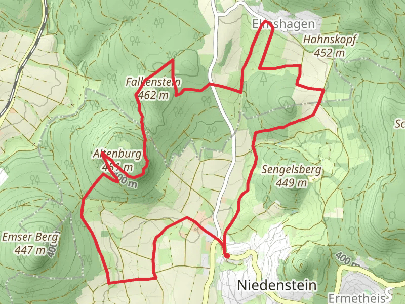 Altenburg, Falkenstein Castle and Steinberg Loop