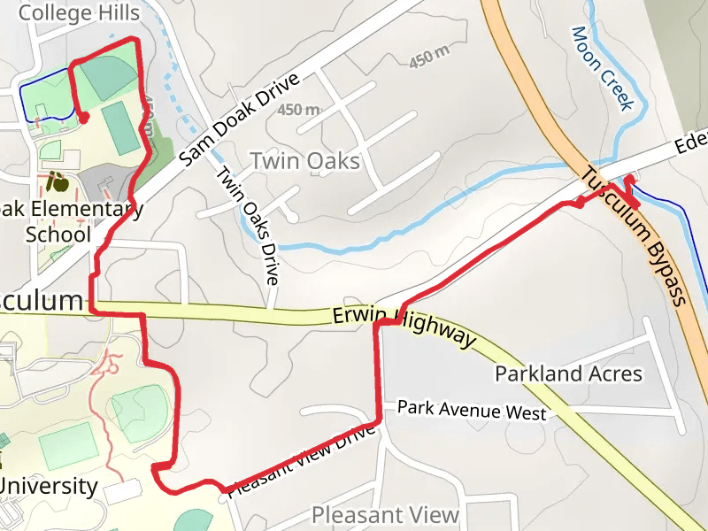 Tusculum Linear Park Trail Out and Back