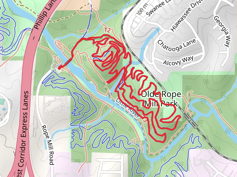 Olde Rope Mill Park Loop