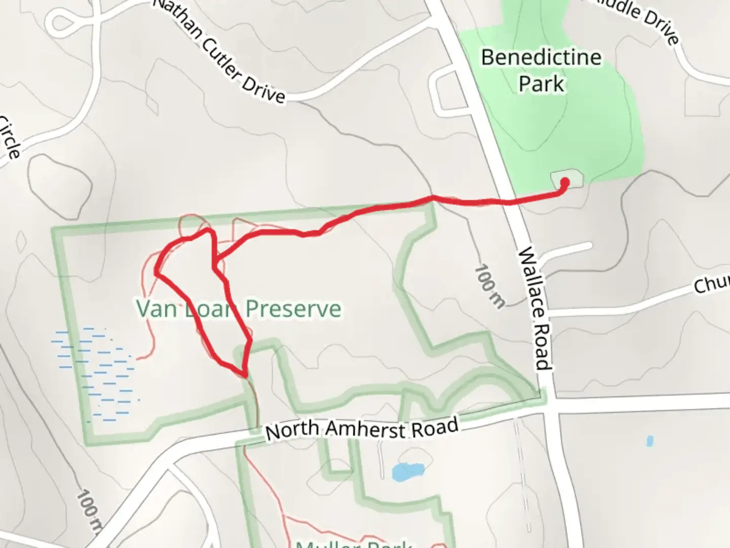 An image depicting the trail Van Loan Loop and its surrounding area.