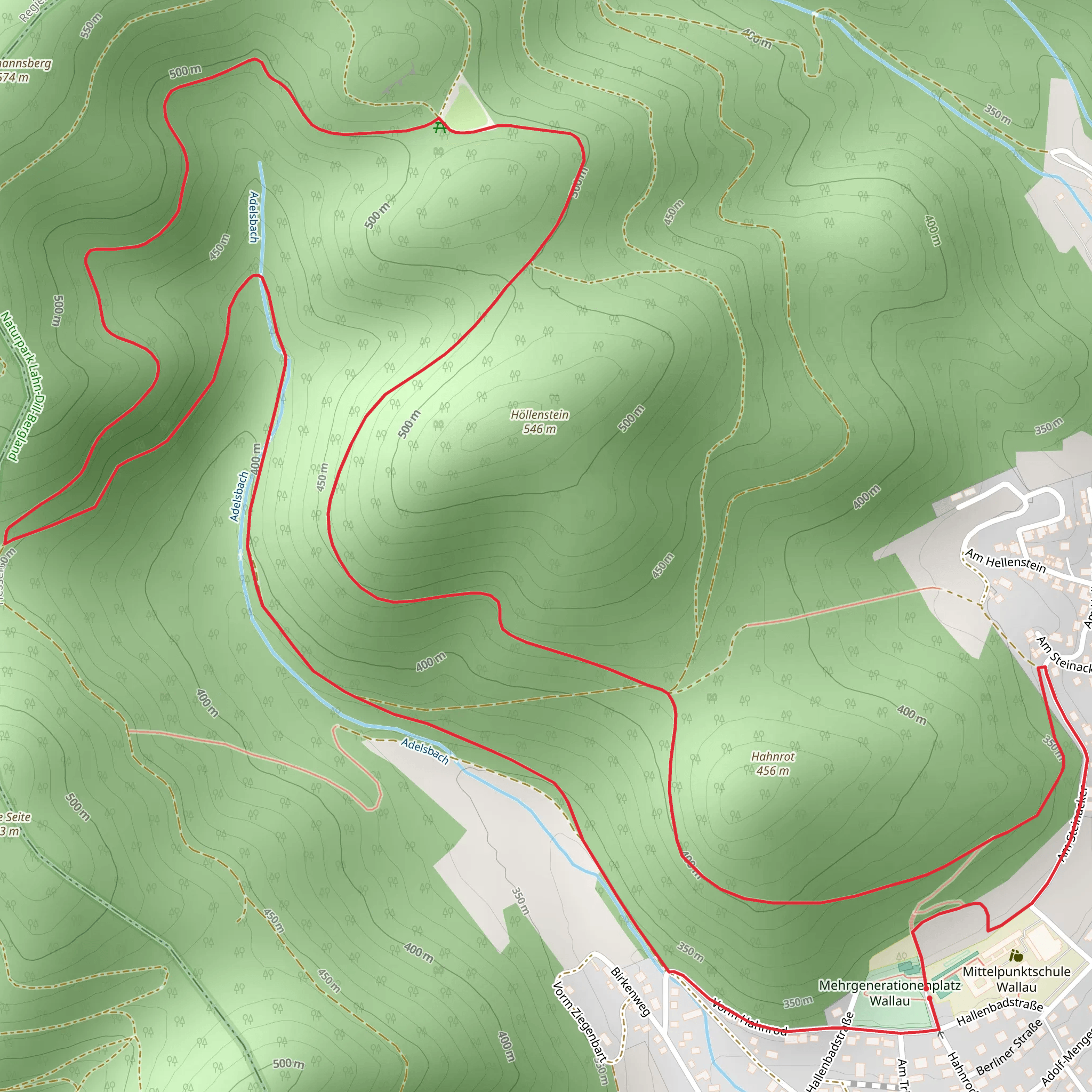 Höllenstein Loop mobile static map