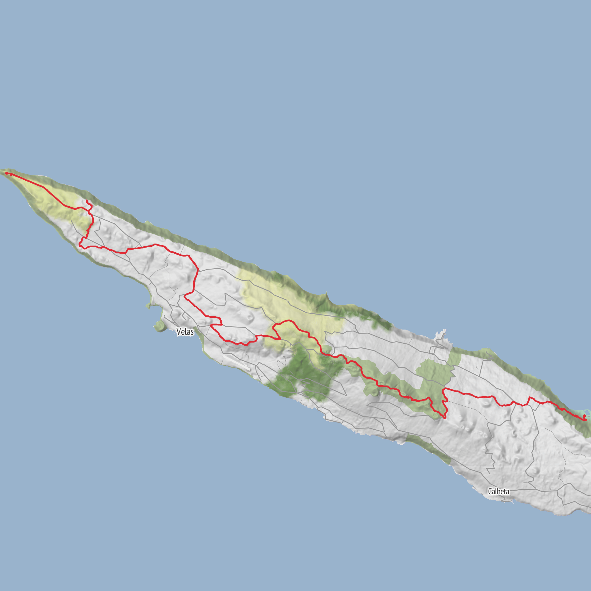 Grande Rota de São Jorge (Oeste) - São Jorge mobile static map