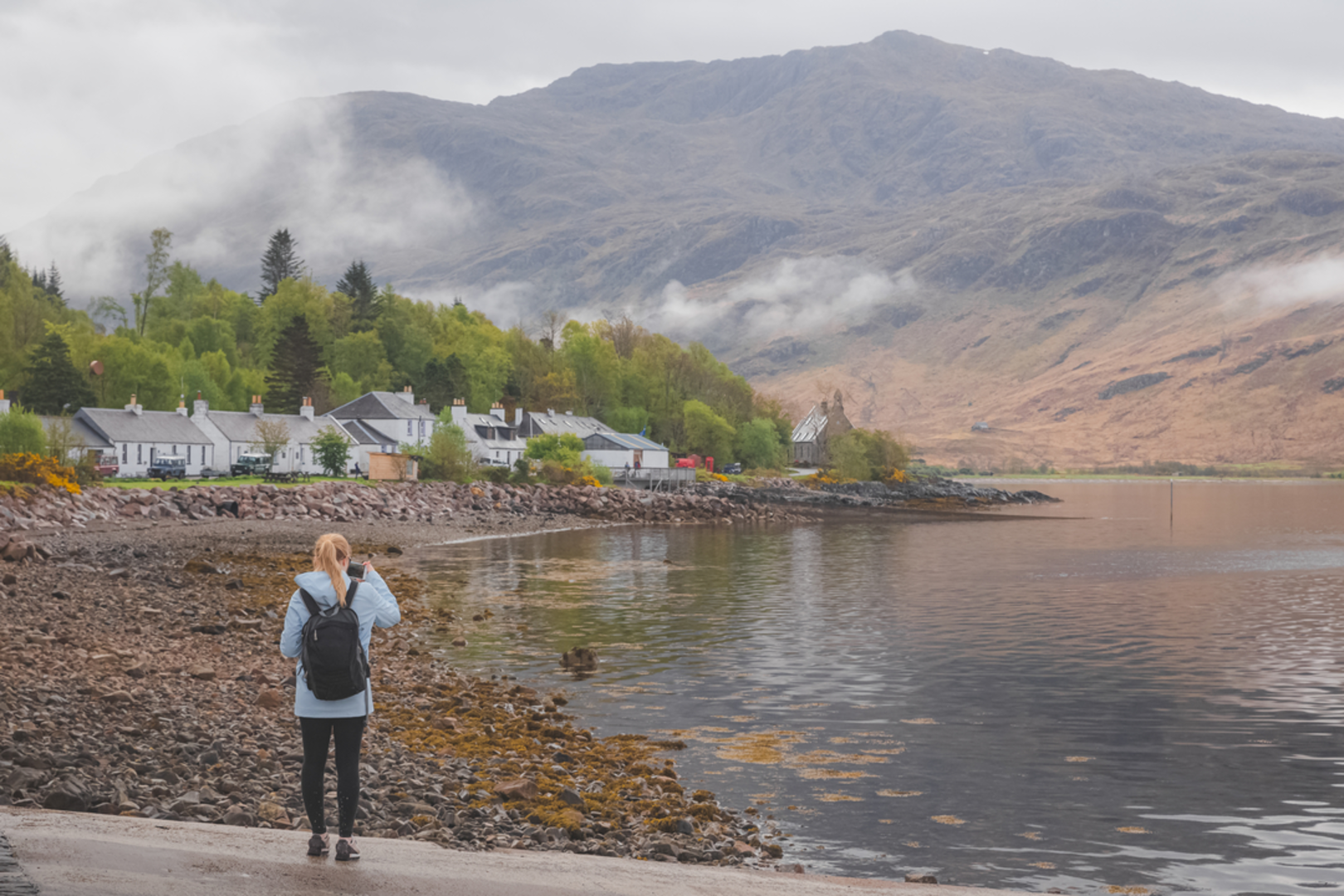 An image depicting the trail Ladhar Bheinn and its surrounding area.