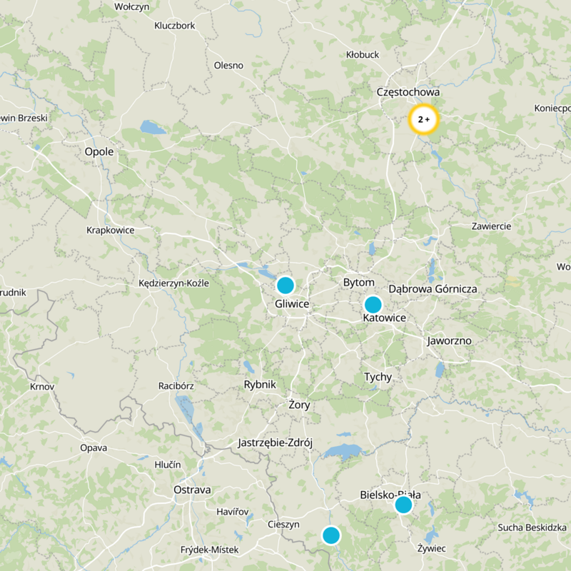 Gliwice Static Map