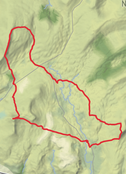 Hike on Yorkshire 3 peaks challenge mobile static map
