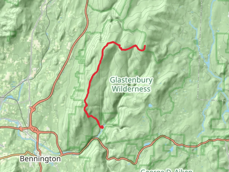 Bald Mountain and Glastenbury Mountain via West Ridge Trail