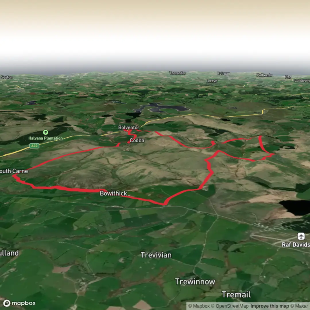 An image depicting the trail Bodmin - Day 2 and its surrounding area.