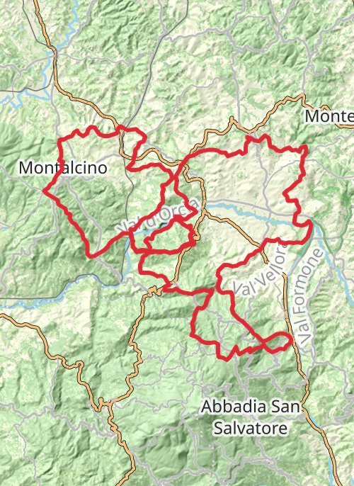 Castiglione d'Orcia Trail Running mobile static map