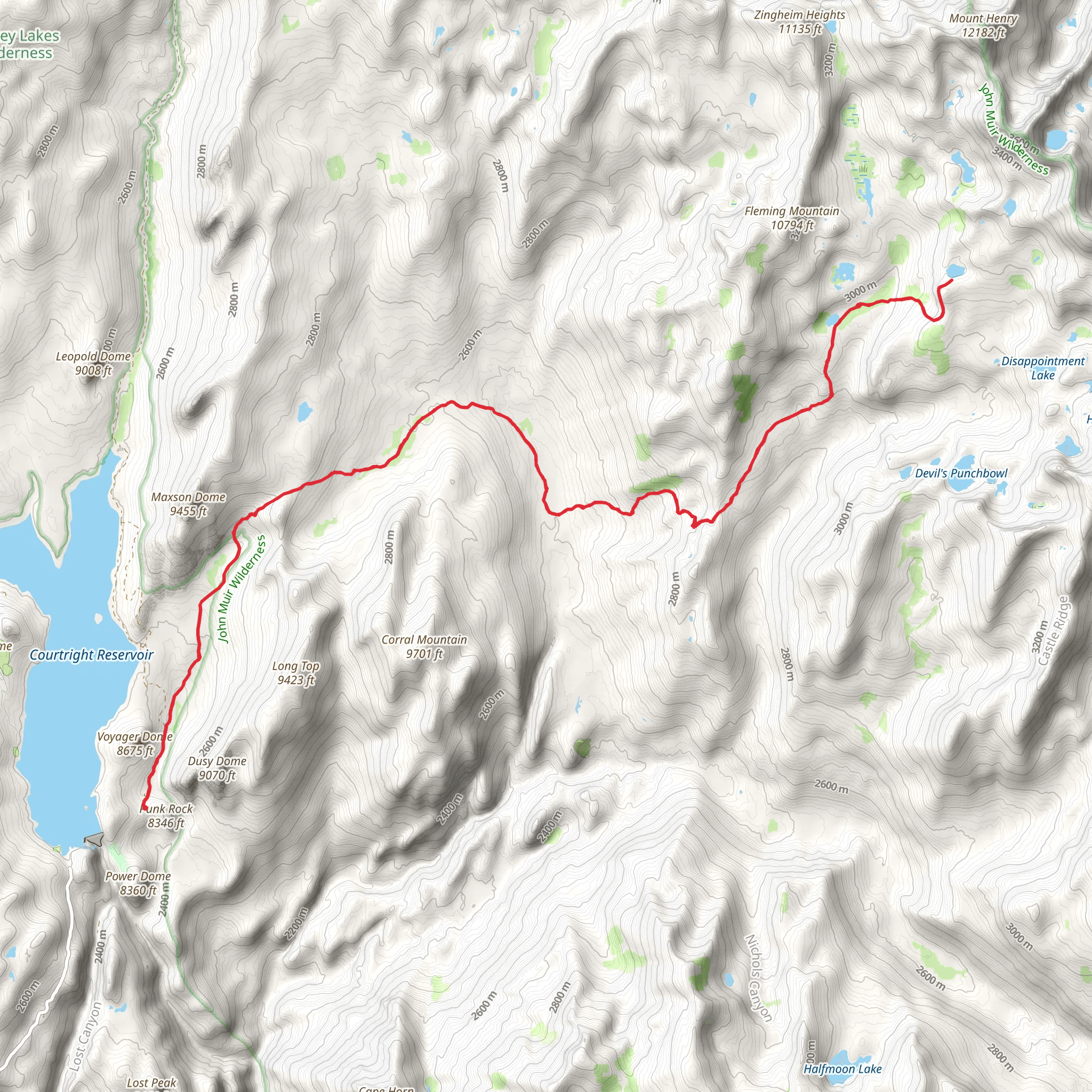 Dale Lake via Blackcap Trail mobile static map